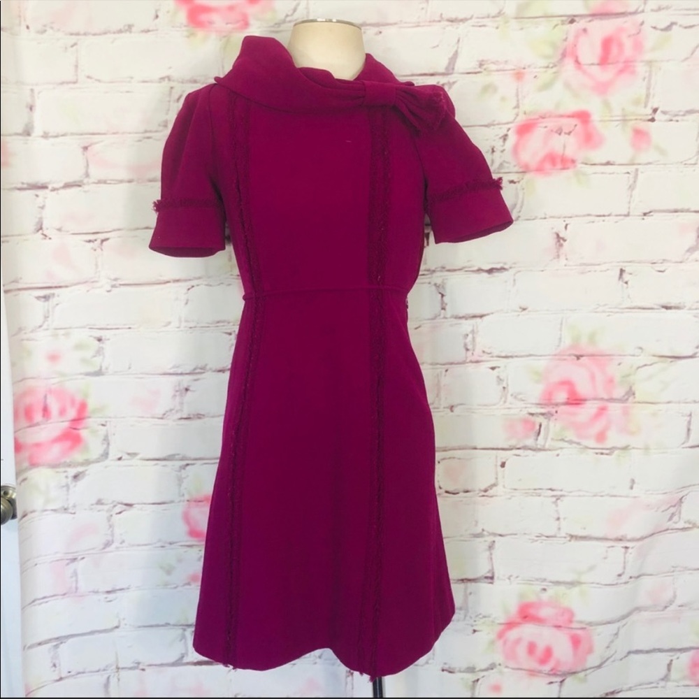 Marc by Marc Jacobs wrap neck wool sheath dress - Picture 2 of 8